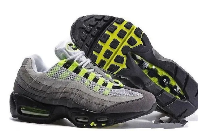 Новинка; Air Og Max 95; темно-синие спортивные ботинки высокого качества; Chaussure 95 s; прогулочные ботинки; мужская повседневная обувь; женские кроссовки - Цвет: 6