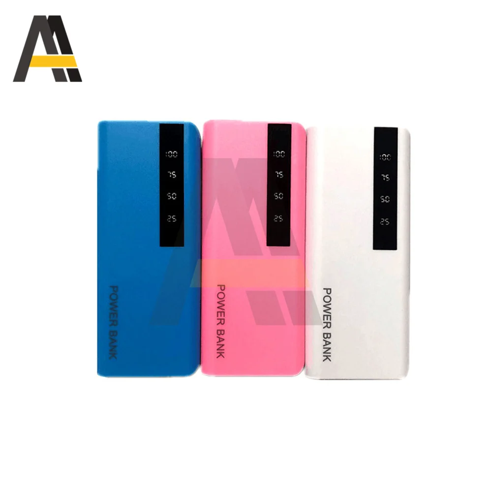 

5x18650 Power Bank Battery Box Dual USB Mobile Phone Charger DIY Shell Case Portable Charging Holder with LED Light