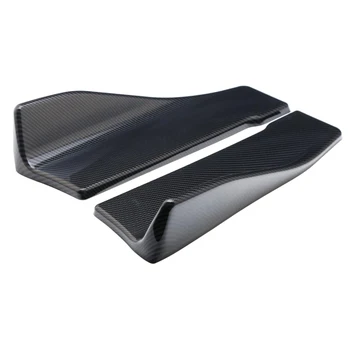 

2 Pieces 35cm Carbon Fiber Car Side Skirt Rocker Splitters Bumper Cover Protector
