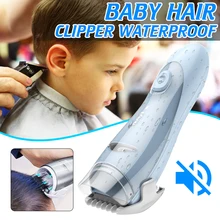 Детские электрические машинки для стрижки волос бесшумный USB Перезаряжаемый тайммер для ухода за детьми бритва для бритья волос профессиональная машинка для стрижки волос керамическое лезвие