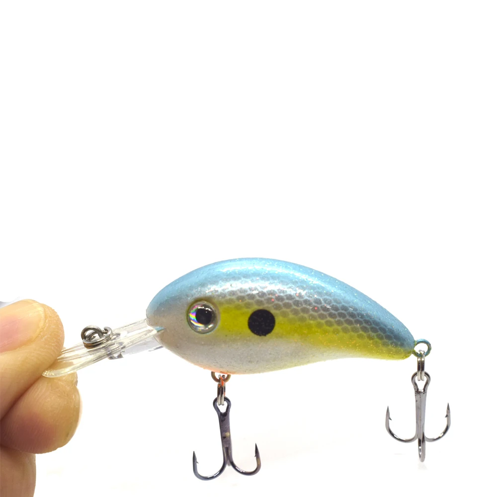 43 мм 5,3 г Crappie Crankbaits дайвинг с неглубоким погружением квадратные накладные воблеры искусственная жесткая приманка для ловли окуня воблер гольян - Цвет: 4