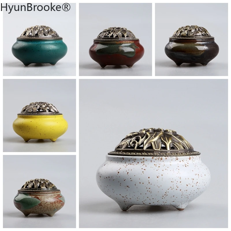Новинка 2018 буддистская курильница Longquan Celadon в стиле ретро из сплава для