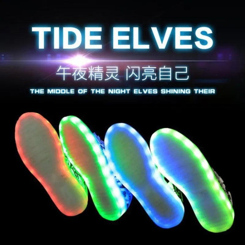 

Couple Flash Shoes, Large Size Women's Shoes, Autumn Board Shoes, Sports Shoes, New Type of Men's and Women's Shoes, 2019