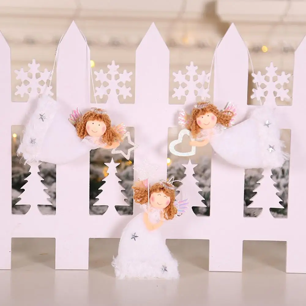 

HUIRAN Christmas Angel Doll Pendant Merry Christmas Tree Decorations for Home 2019 Natal Xmas Ornaments Gift Kids New Year 2020