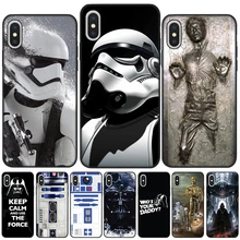 Мягкий ТПУ чехол Star Wars Armor для iPhone 8 7 6 6S Plus X XR XS Max 5 5S SE силиконовый черный чехол для iPhone XS Max 8Plus Capa