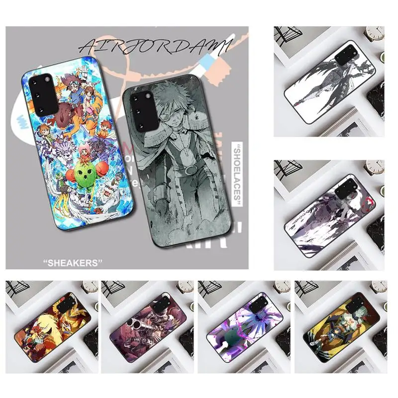 NBDRUICAI мультфильм Digimon ТПУ Черный чехол для телефона Корпус Samsung S20 plus Ultra S6 S7 edge S8 S9