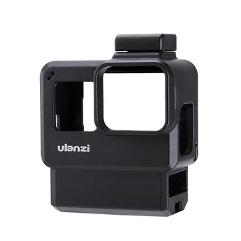 

Ulanzi V2 Pro Sports Camera Vlog Protective Cage with 52MM Filter Microphone Video Light Adapter Lens Hood Case for Gopro 7 6 5