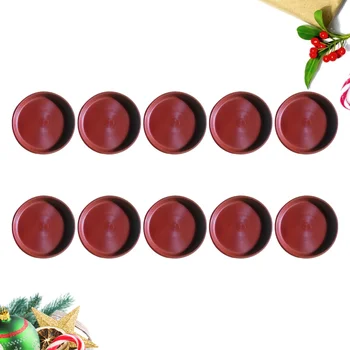 

12PCS Plant Flowerpot Saucer Plastic Drip Pot Tray for Fleshiness Planter Garden Balcony - 235mm Diameter (Red))