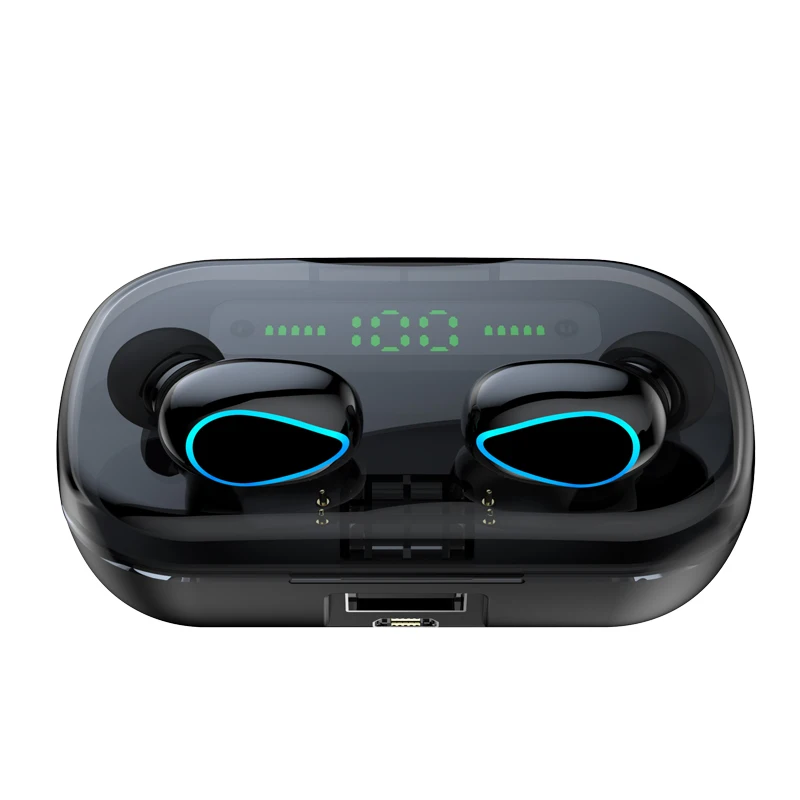 Classic MiniTWS Q82 Wireless 8D surround stereo Earphones Bluetooths 5 0 In Ear Sport Earphone with 2000mah power bank headset