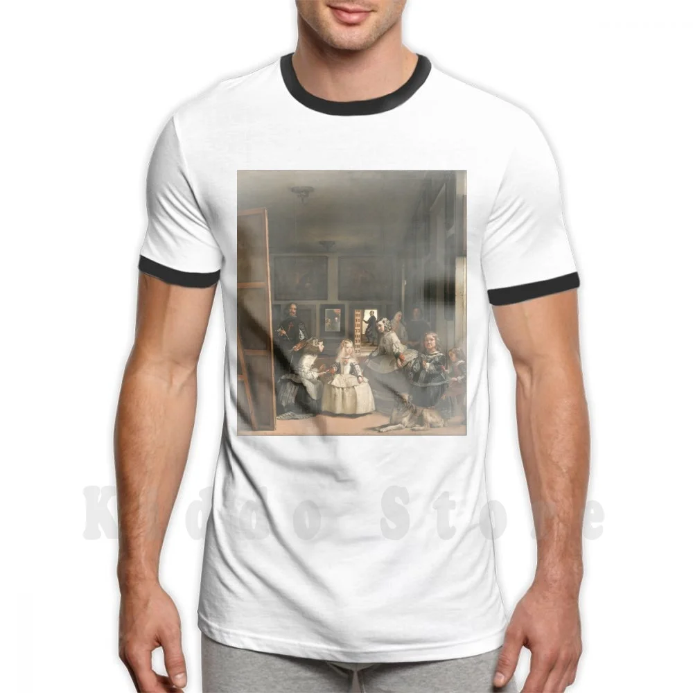 Velazman-Las Meninas T Shirt Uomo Cotone Cotone S-6Xl Velluto Las Meninas Spagna Spagnolo Età D'Oro Re Regina Ragazze Donna