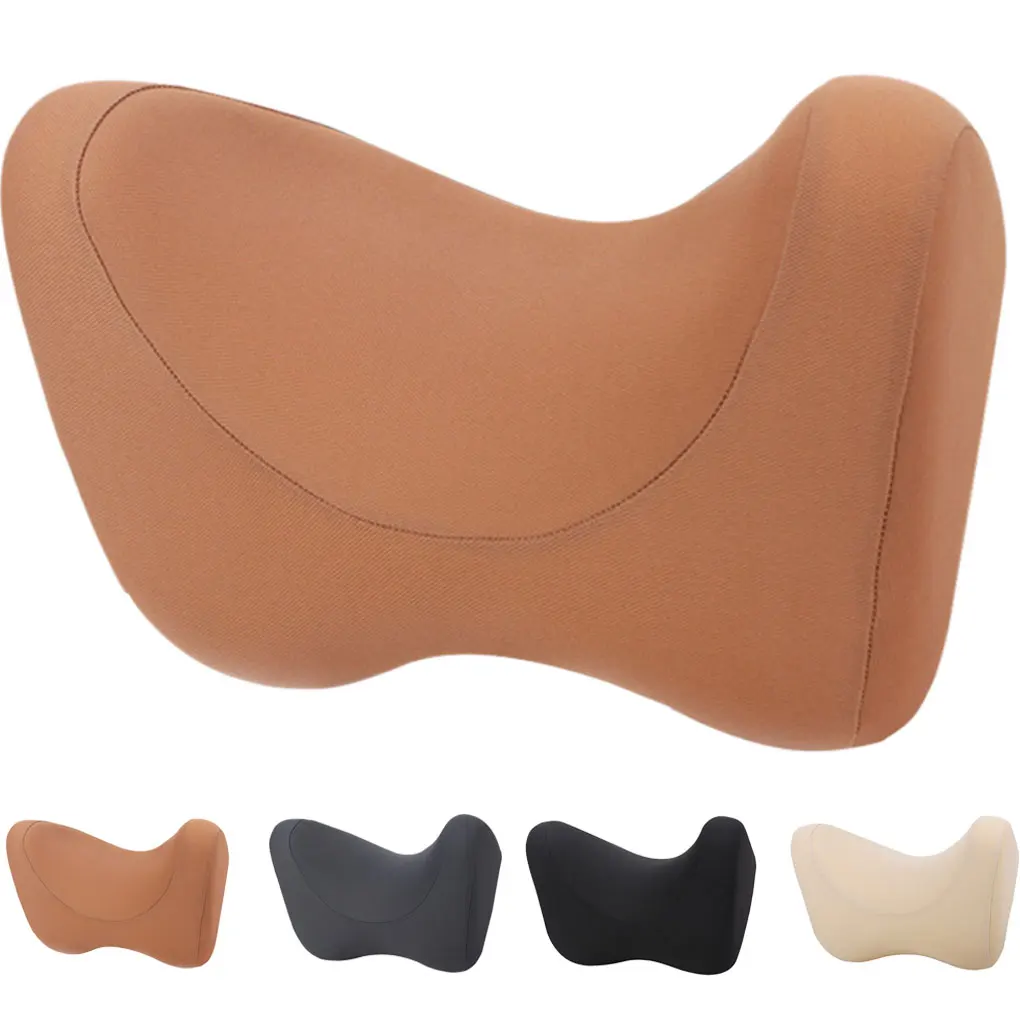 Car Travel Pillow Memory Foam U-Shaped Head Rest Cushion Auto Neck Headrest Lumbar Support