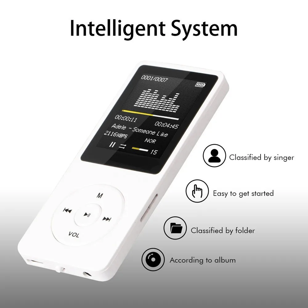 2019 модный портативный MP3 плеер с ЖК экраном fm радио видео игры кино Walkman