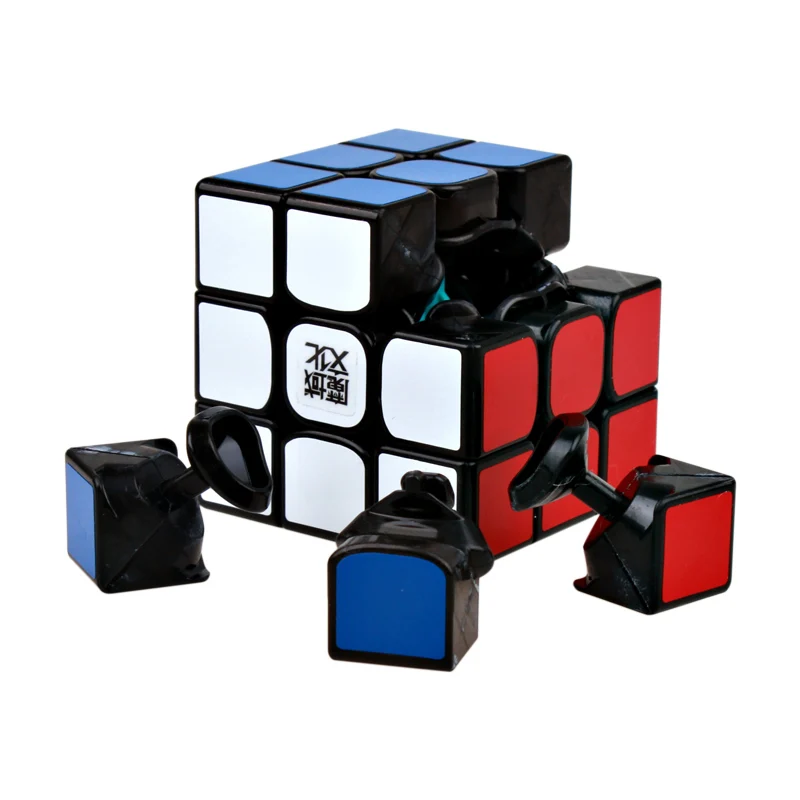 MOYU Weilong GTS 2 м Магнитный магический скоростной куб 3x3x3 Профессиональные магниты-головоломка Cubo magico развивающие игрушки GTS2M - Цвет: Black