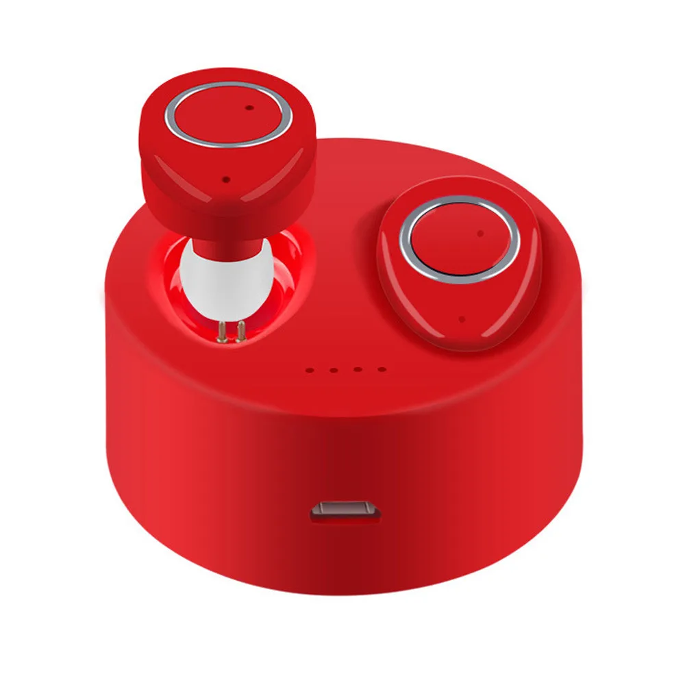 Red Новинка 3D стерео bluetooth-гарнитура Mini TWS Twins беспроводные наушники-вкладыши Z85 - Цвет: Red
