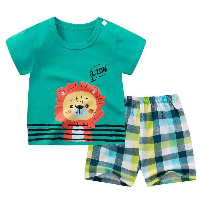 Kids Clothes Toddler Boys Cartoon Outfits Baby Girls Summer Tees Suits 1 2 3 4 Years kids clothing set kids t shirt girls clothing set boys clothing set