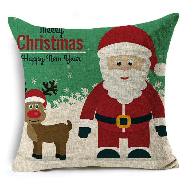 Декоративные наволочки, Рождественское украшение для дома, наволочка для подушки, квадратная 45x45 см, podzewki Na Poduszki Home Texile - Цвет: YMDS1-7