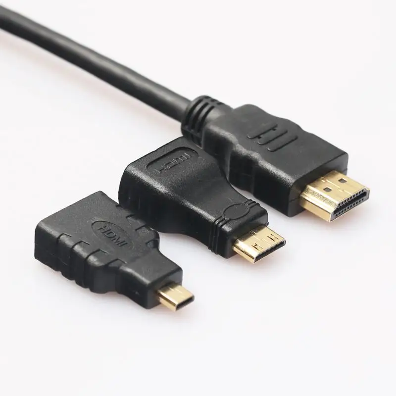 ALLOYSEED HDMI в мини/микро HDMI кабель 1,5 м Папа-папа Высокоскоростной HDMI кабель адаптер для ПК ТВ PS4 телефон планшет ноутбук камера