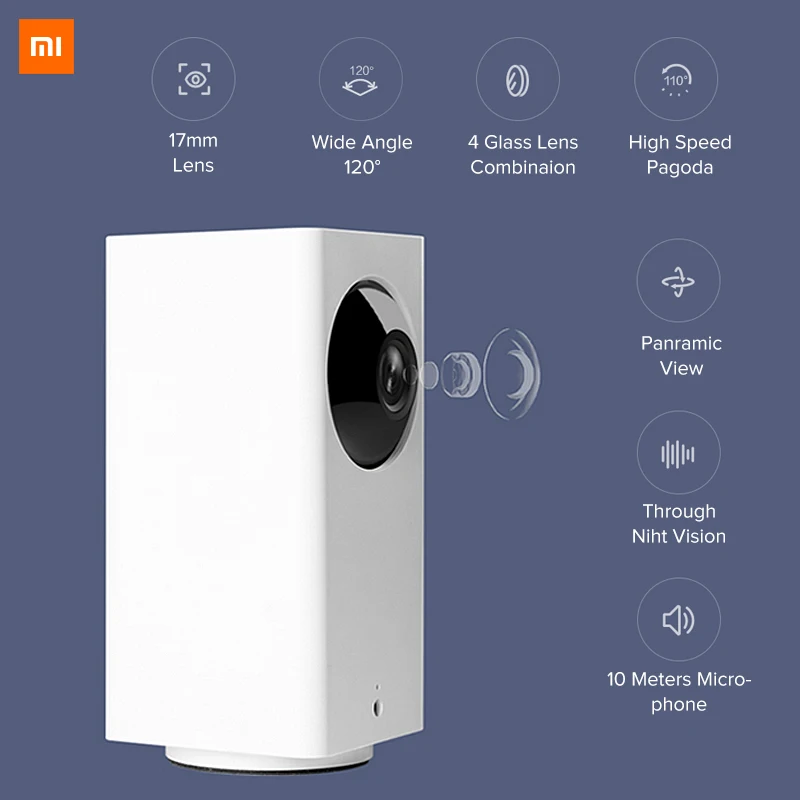 0riginal Xiao mi jia Dafang умный дом 110 градусов 1080p HD интеллектуальная безопасность wifi IP Новая камера ночного видения для mi Home app