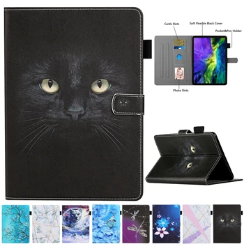 

Coque For Amazon Paperwhite 4 2018 Case Cartoon Black Cat Leather Cover For Amazon Kindle Paperwhite 4 6.0 inch eBook Cover Case