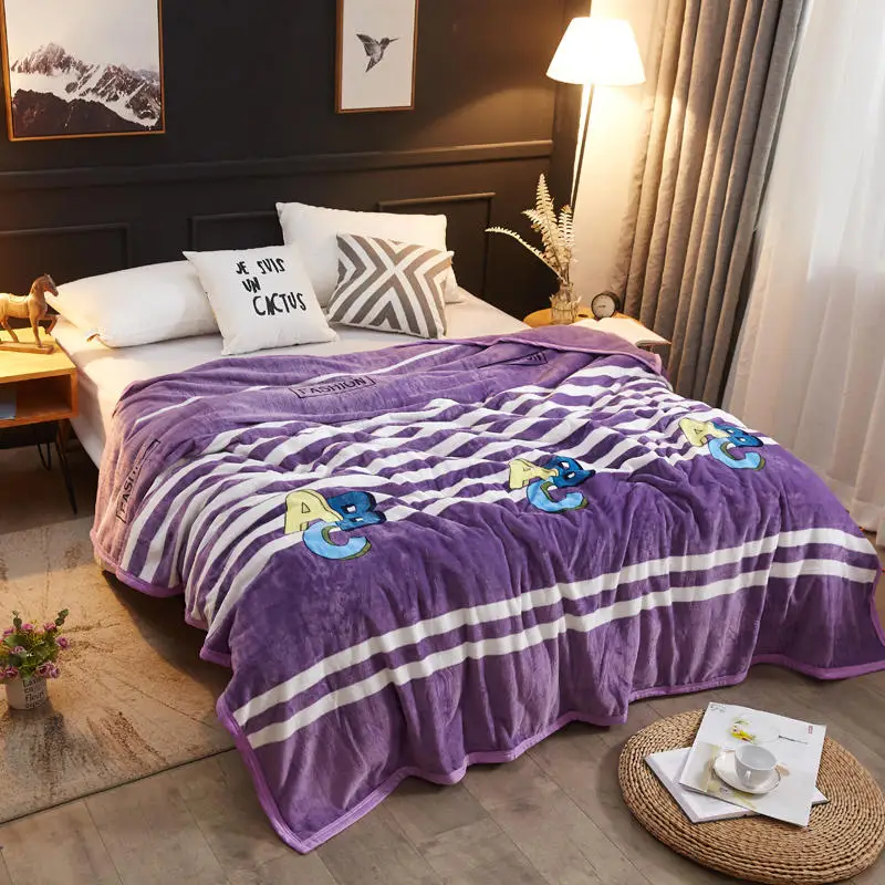 Меховое плюшевое одеяло для дивана, Фланелевое флисовое покрывало в скандинавском стиле, простыни с геометрическими полосками, зимнее одеяло для пары, покрывало 230X250 - Цвет: style 17