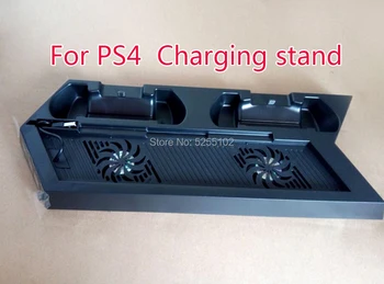 

FOR PS4 Vertical Stand with Cooling Fan Cooler Dual Controller Charger Charging Station for SONY Playstation 4
