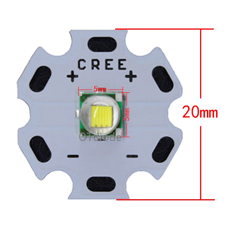Светодиодный излучатель высокой мощности Cree XML XM L T6 10 Вт Диод холодного белого