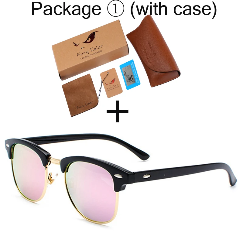 UV400 поляризационные мужские и женские солнцезащитные очки 3016, классические модные ретро брендовые солнцезащитные очки с покрытием, солнцезащитные очки gafas De Sol Masculino - Цвет линз: black-pink-1