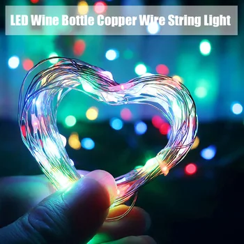 

LED Bottle Light Bottle Starry Light Cork Shape Lamp Christmas Copper Wire String String Festival Bar Decoration