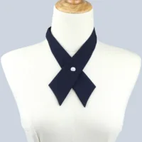 Women Girls Simple Chic Graceful Fastener Bowtie Collar Shirt Blouse Detachable Collars Ladies Tie Butterfly Vintage Neck Wear
