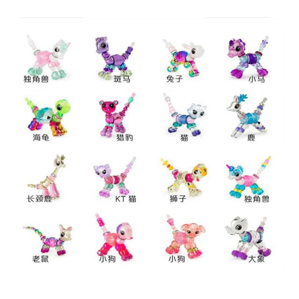 

Douyin Celebrity Style lian ai Elves Transformation Animal Combination Beaded Bracelet Flexible Bracelets Necklace Educational T