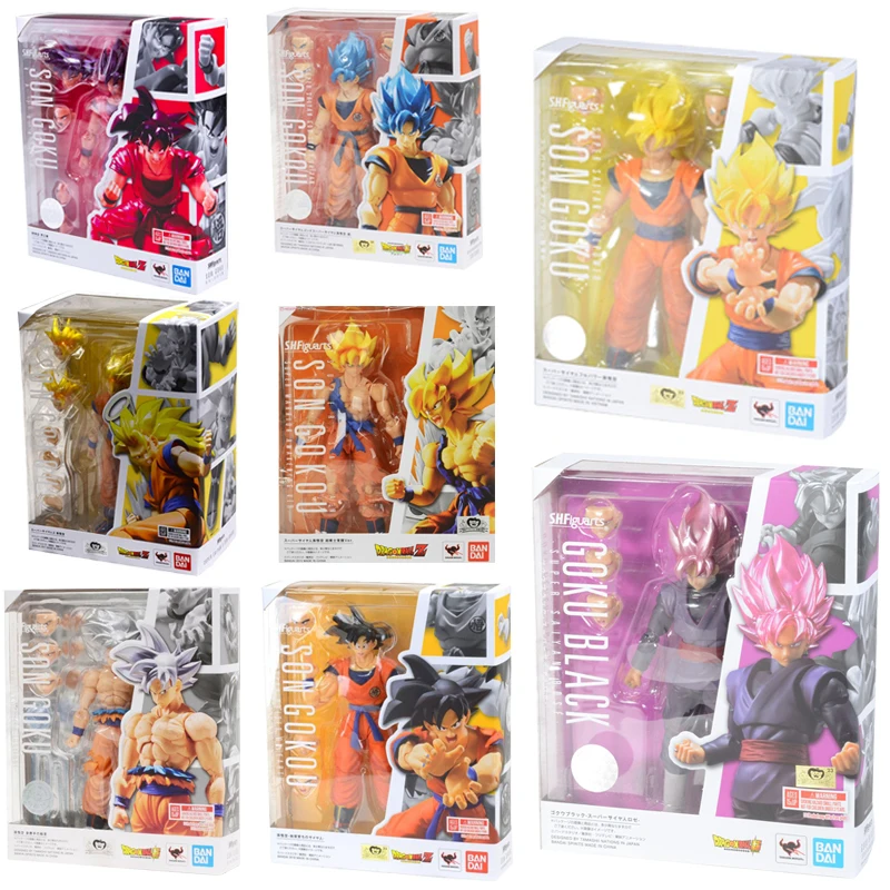 

All Types Original Bandai Shfiguarts Shf Dragon Ball Super Saiyan God Goku Action Figure Collection Anime Model Kids Toys Gift