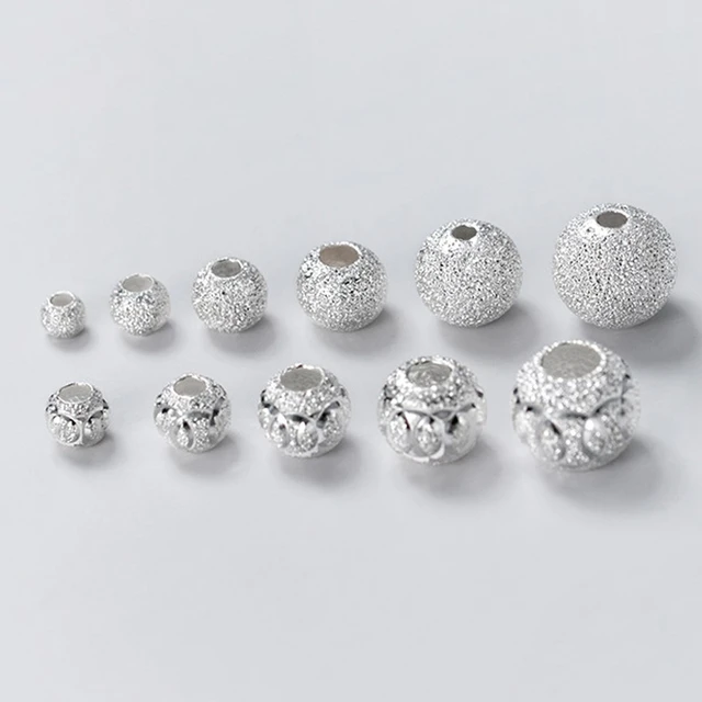 Sterling Silver 6mm Spacer Beads for Jewelry Making. Wholesale 