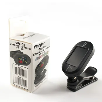 

50pcs Flanger Color Screen Guitar Tuner Digital Tuner With Clip On Design For Guitar FT-12C