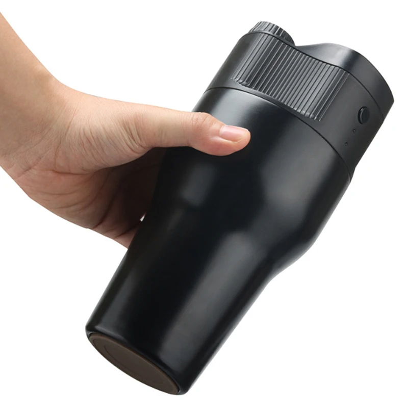 500Ml Mini Electric Coffee Maker Auto Usb Coffee Cafe Filter Coffee Machine Extraction Quick Brewing Coffee (Black)