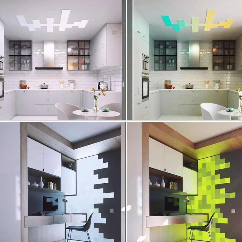 2019 Original Nanoleaf Canvas Full Color Smart Kit Light Board Rhythm Edition For Xiaomi Mijia Appl