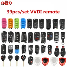 39pcs/set XHORSE VVDI 2 Universal Remotes Key English Version for VVDI2/VVDI Mini Key Tool MAX Programmer