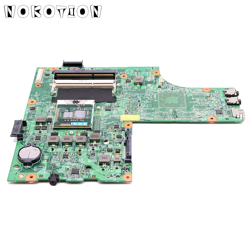 NOKOTION для Dell Inspiron N5010 Материнская плата ноутбука CN-0Y6Y56 0Y6Y56 48.4HH01.011 основная плата HM57 DDR3 Бесплатный процессор