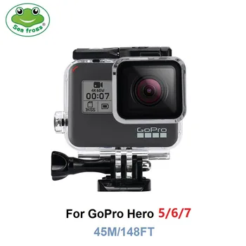 

Seafrogs 45M/148FT Underwater Housing Waterproof Case for GoPro Hero 5/6/7 Protective Case Transparent Cover Accessories