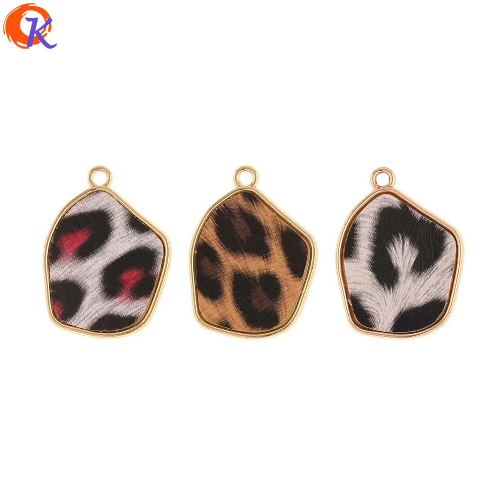 

Cordial Design 60Pcs 20*27MM Jewelry Accessories/Charms/Leopard Print Effect/Irregular/DIY Making/Hand Made/Earrings Findings