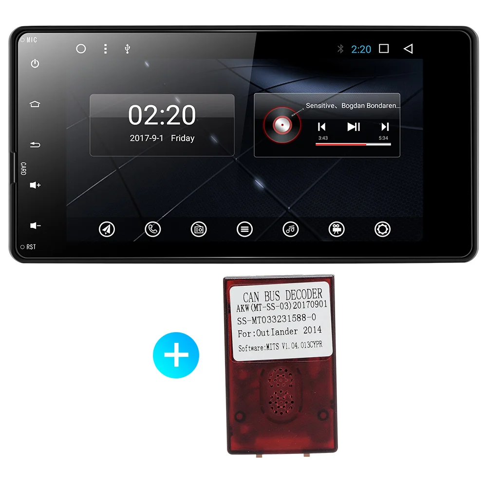 with canbus Автомобильный dvd Радио Видео gps навигация для Mitsubishi outlander lancer asx 2012 2013 Android 9,0 PX6 - Цвет: with canbus