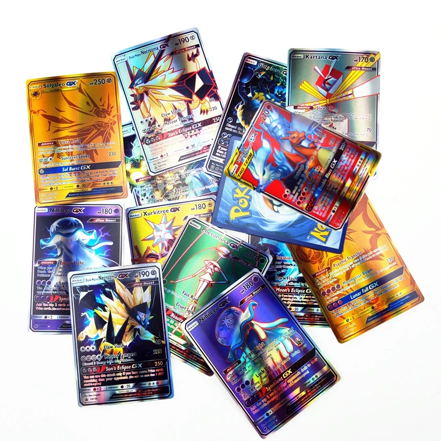 TAKARA TOMY 120 шт. карты покемона с 80tag team 20mega 20 ultra beast Gx|Коллекционные игральные карты| |