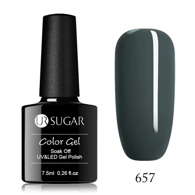 Гель-лак для ногтей серии ur Sugar Pink 7,5 мл Гибридный гвоздь полуперманентный Гель-лак с блестками - Цвет: 657