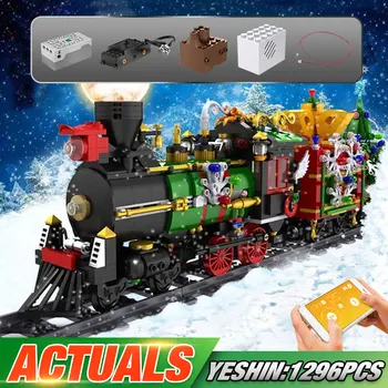 

Mould King 12012 Creative Toys The APP Motorized Christmas Train Model Building Blocks Assembly Bricks Toys Kids Christmas Gifts