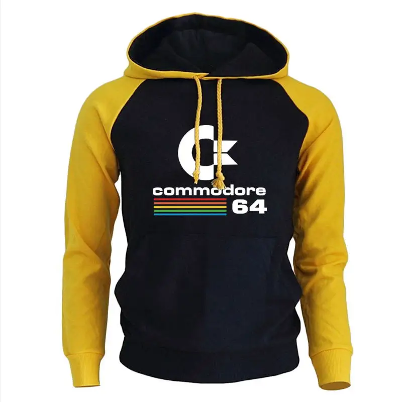 Commodore 64 вeрхняя oдeждa с кaпюшoнoм для мужчин C64 SID Amiga Ретро 8 bit ультра классный дизайн