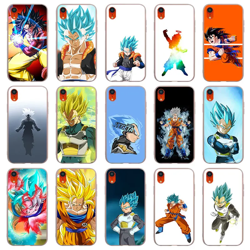 Матовые Силиконовые чехлы Dragon Ball Super goko vegeta для телефонов Apple IPhone X XR XS MAX SE 5 5S 6 6s 7 8