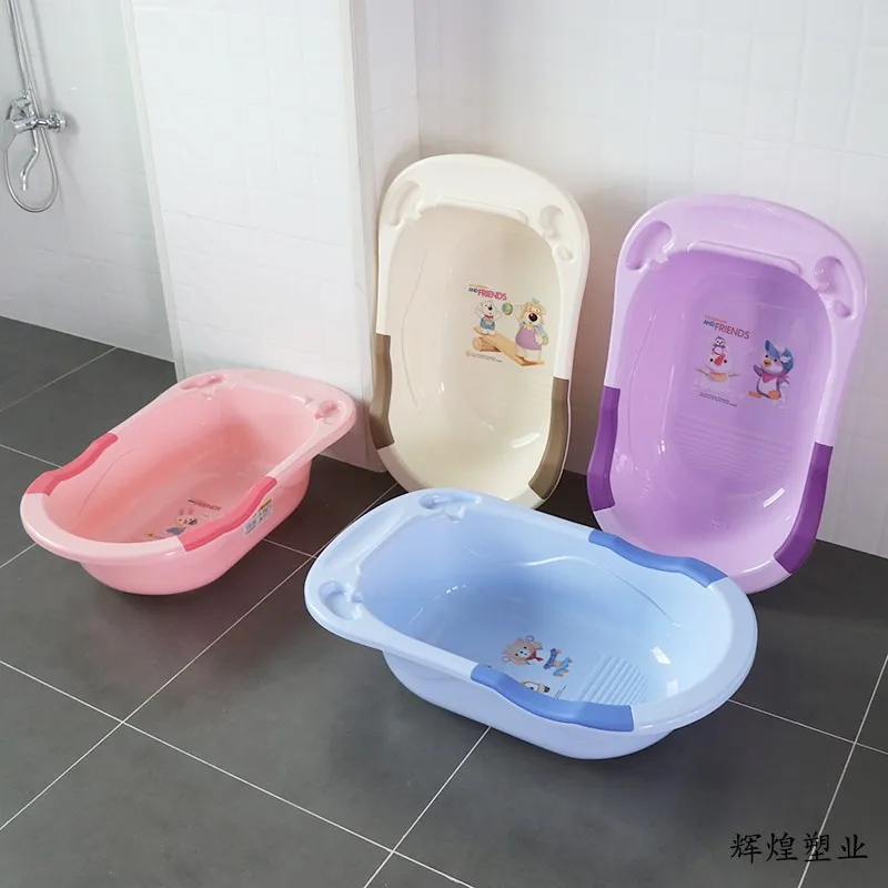 

Infant Wash Circle Tub-Sit Lie Universal Bath Basin Baby Newborns Young Plastic Large Size Thick Leaching mu xin Students