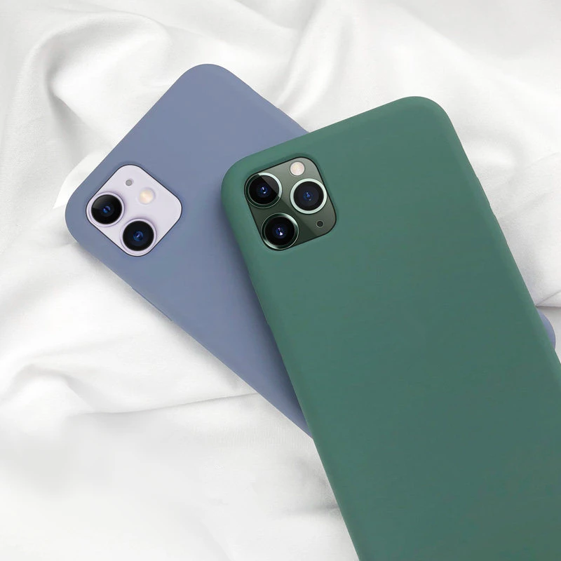 

Original Case for iPhone 11 Pro Max Case Official Liquid Silicone Baby-Skin Touch Feel Cover for iPhone 11 8 7 6 6s Plus X XS XR