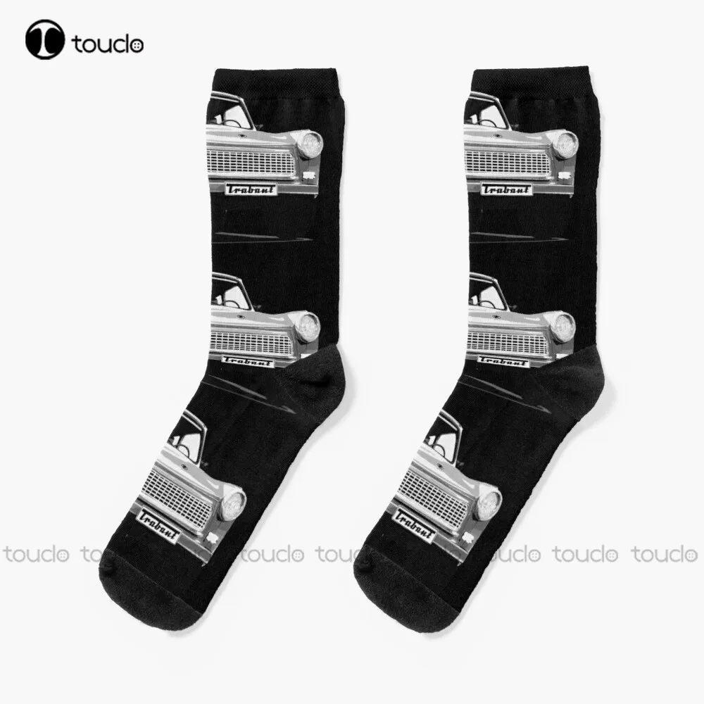 Trabant Grey (On Black) Trabant 601 601S Berlino Maur Socks Calzini Invernali Per Uomo Regalo Di Natale Unisex Adulto Teen Youth Socks