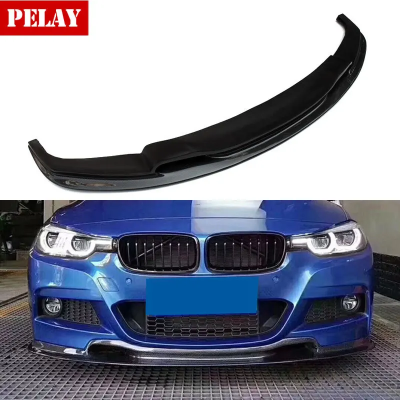 V-образный спойлер для переднего бампера из углеродного волокна BMW 3 серии 320i 328i 335i