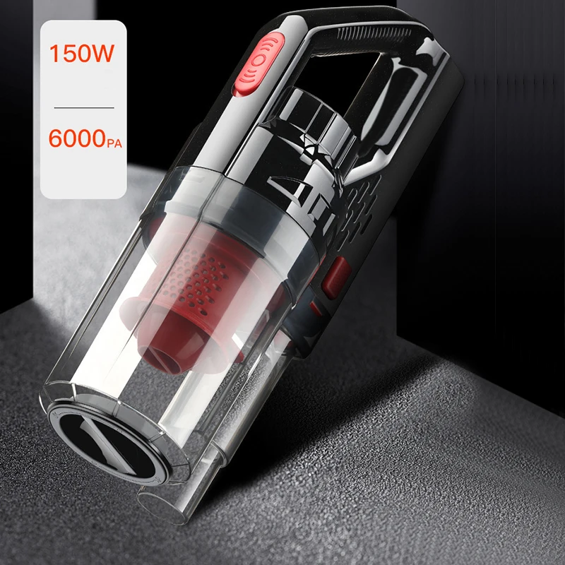 

150W 6000PA Car Vacuum Cleaner Wet/Dry Portable Handheld Vacuum Cleaner with 4.5M Power Cord for Car Strong Power Suction